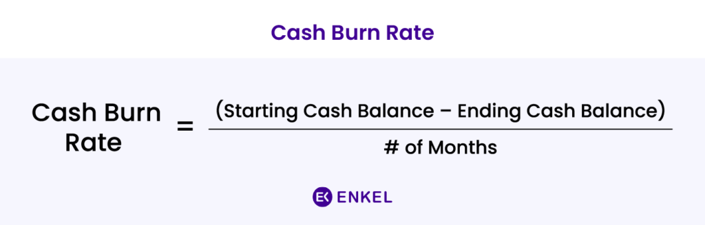 cash burn rate formula
