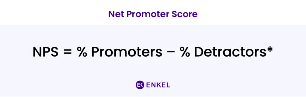 Net promoter score formula
